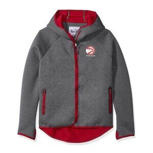NBA Atlanta Hawks Womens Medium Drop Kick Jacket Touch by Alyssa Milano Grey